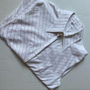 Vintage Escada White T-shirt Top with Purple Strip